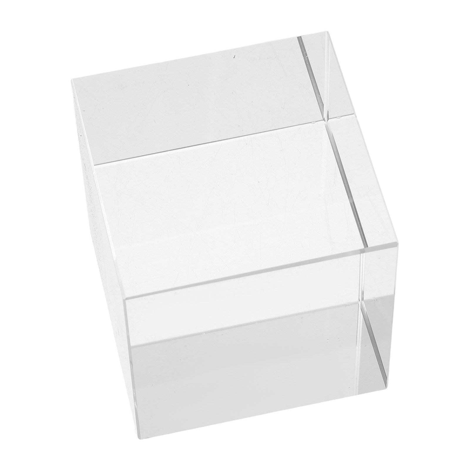 Paper Weight Crystal - Pemberat Kertas Kristal Bening Berbentuk Persegi,