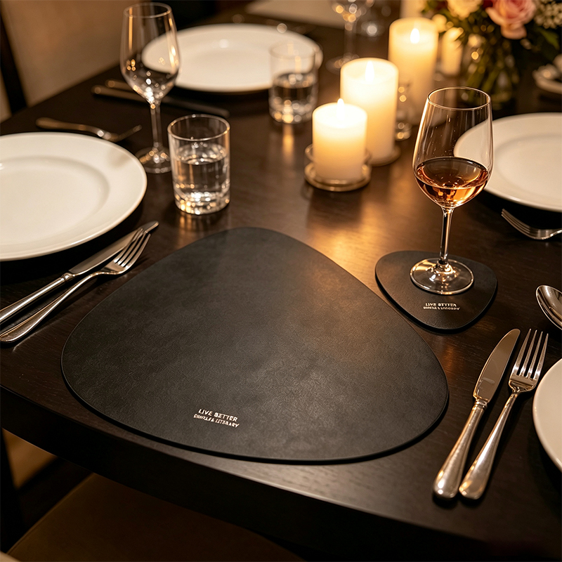 2/4/8/12 buah alas meja makan  - Leather Desk Pad ulasan dan harga