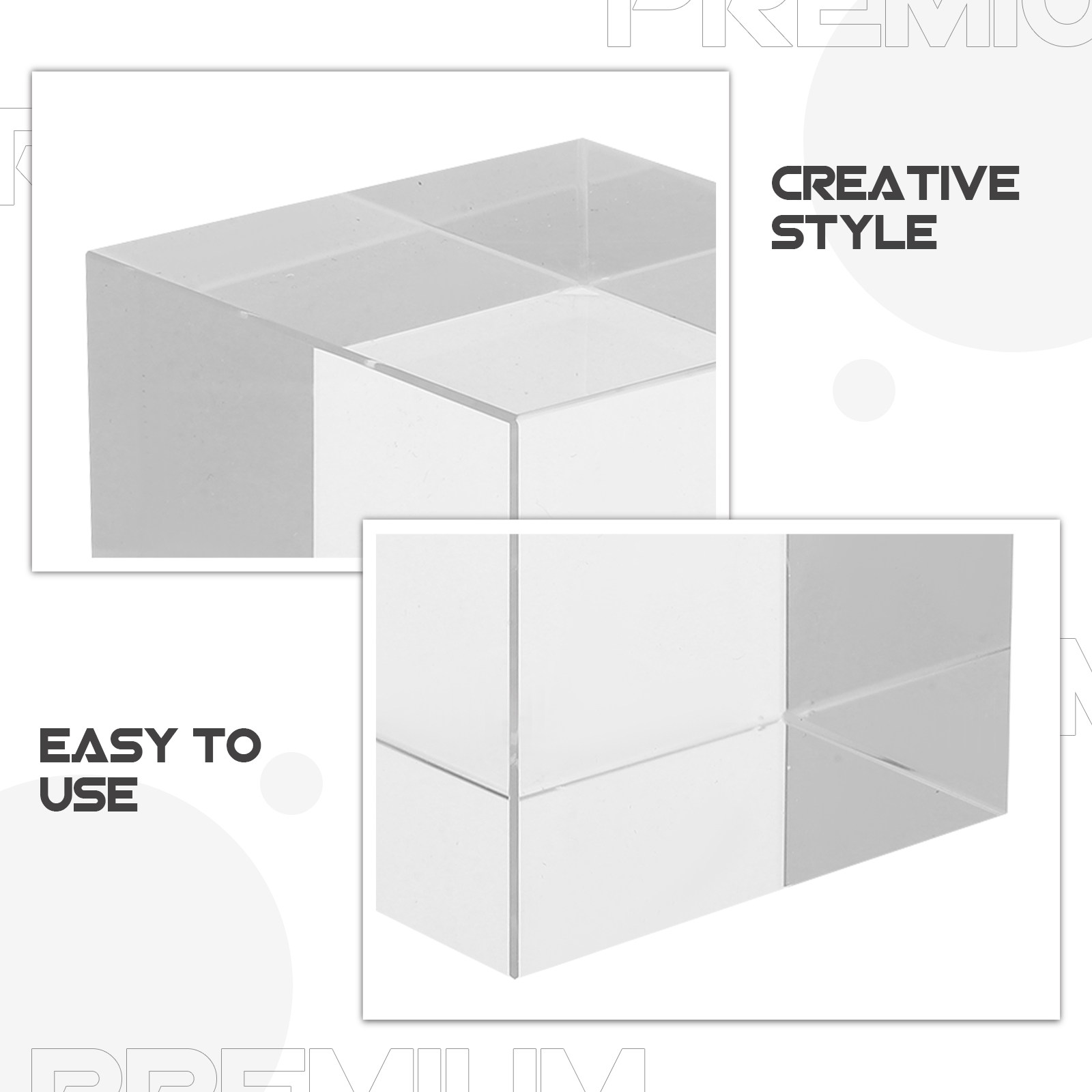 Pemberat Kertas Kristal Bening - Paper Weight Crystal ulasan dan harga