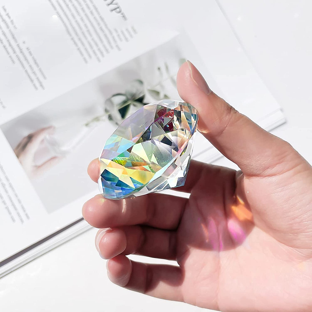 AB46-2PCS 50 Mm/ 2 Inch AB War - Paper Weight Crystal ulasan dan harga
