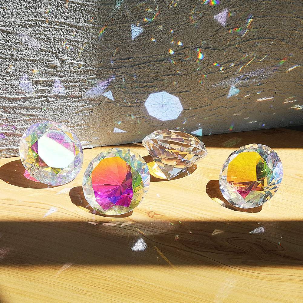 AB46-2PCS 50 Mm/ 2 Inch AB War - Paper Weight Crystal ulasan dan harga