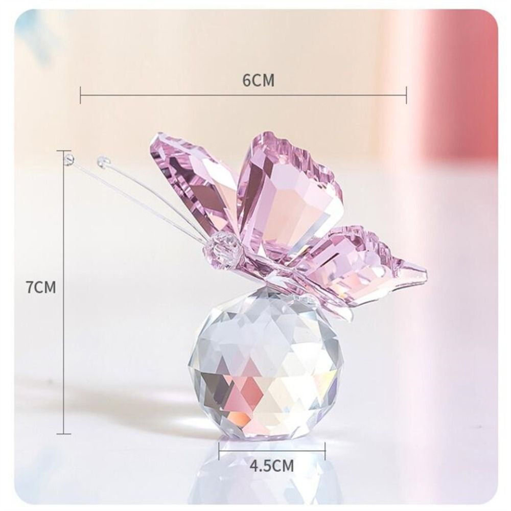 Kupu-kupu kristal dengan patun - Paper Weight Crystal ulasan dan harga
